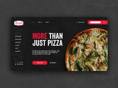 Levantes Pizza Website Design Project bold colorful website food and beverage italian landing page pizza pizza website pizzeria restaurant restaurant website ui uiux uiux design user interface ux web web design webflow website website design