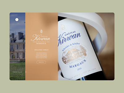 Château Kirwan chateau desktop digital mobile ui webdesign wine