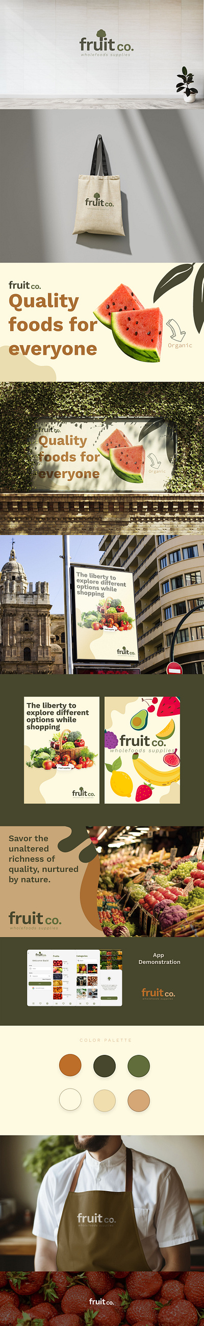 FruitCo. Branding app branding design graphic design logo ui vector