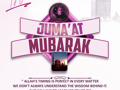 Jumaat Mubarak branding graphic design logo