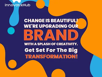 Change is beautiful, and we're embracing it at Innovatixhub. brand branding business card graphic design illustration logo logo mark logodesign minimalist logo post design stationery vector