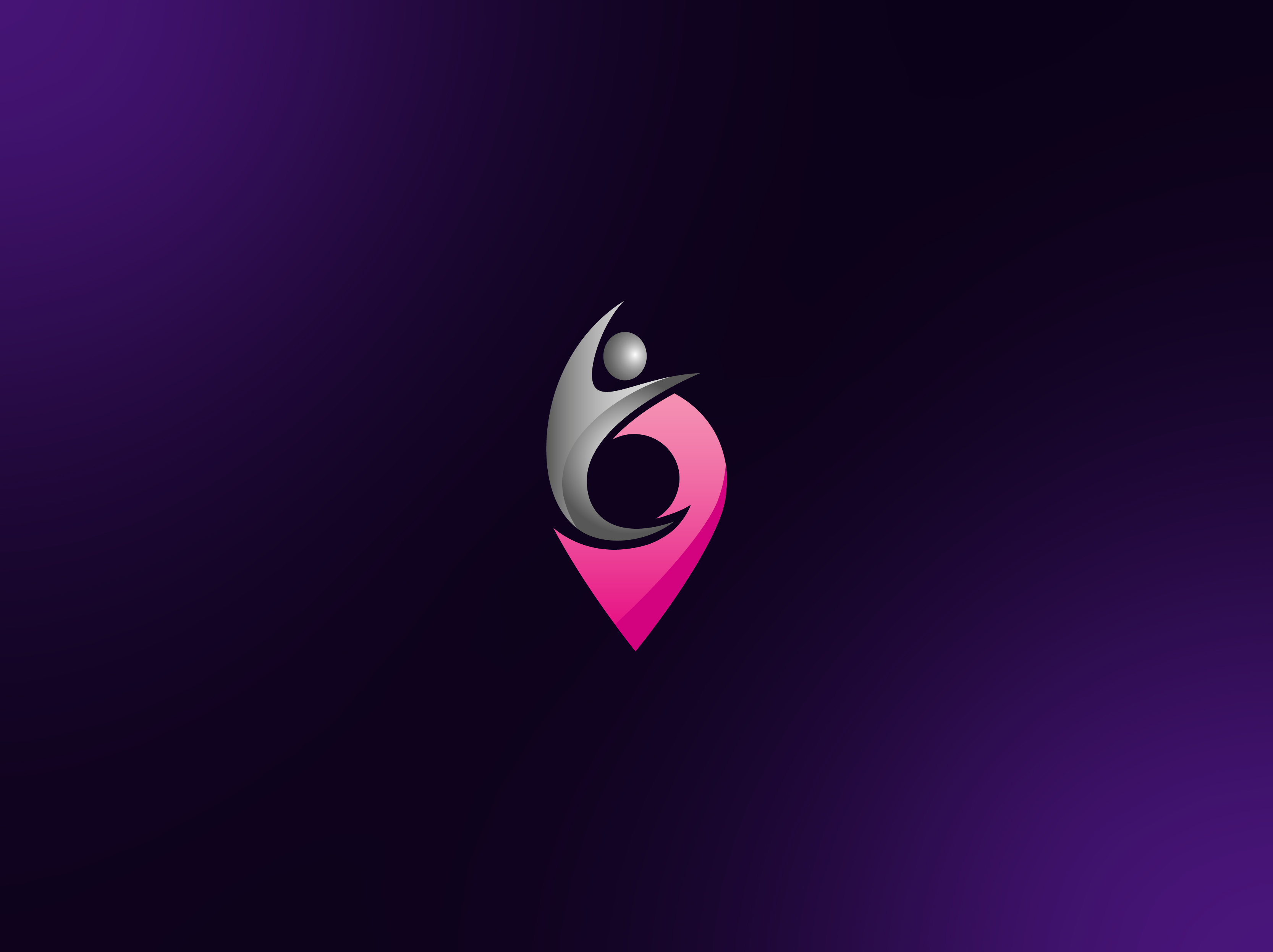 Logo and visiting card design branding business card coaching logo counselling logo flyer gps logo grey healthy logo illustration location logo logo logo design person logo pink pink logo social media woman