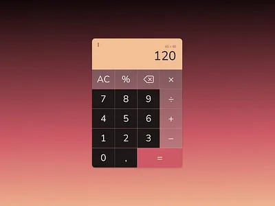 #DailyUI #004 calculator dailyui design ui webdesign