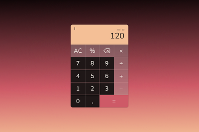 #DailyUI #004 calculator dailyui design ui webdesign