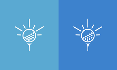 Bright Golf branding golf club logo graphic design icon design logo logo design