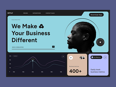 Business landing page business figma landing page ui ux