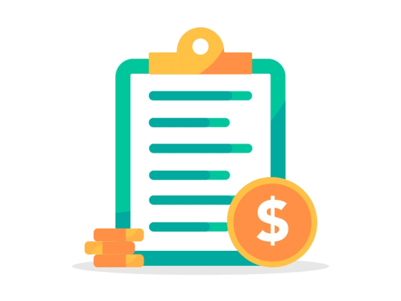 Bills Animation finance icon icon animation iconography illustration motion motion graphics vector web