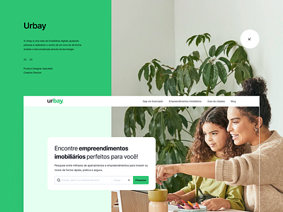 Urbay case ecommerce grid interface landing page minimalist ribeirão preto são paulo