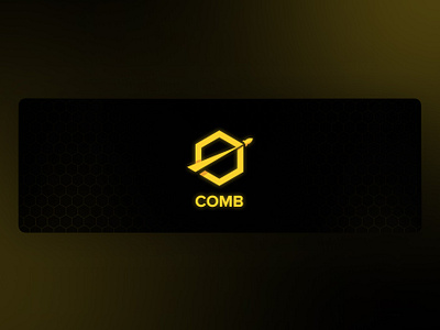 Twitter banner for Comb banner comb cover crypto minimalistic twitter vector web3 yellow