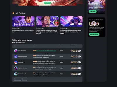 FactBattle Home Page branding graphic design ui
