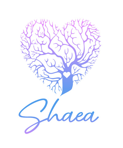 Shattered Hearts And Empty Arms (SHAEA) Logo branding graphic design heart illustration logo tree