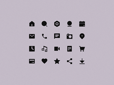 Icon Set design - Ui055 clean dailyui design essential icon icon icon set illustration modern ui055