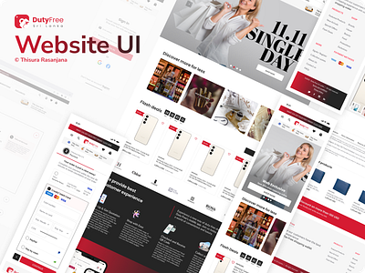 Duty Free Website - Ecommerce Website duty free figma ui ux