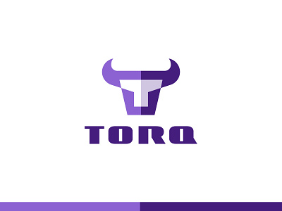 Torq animal animal monogram bull head bull logo custom logo horns letter t logo design logo designer mark minimal minimalist monogram logo negative space popular t t bull t monogram