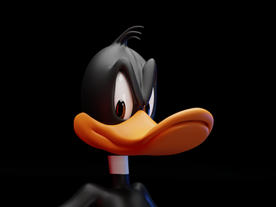 Daffy Duck 3d blender character design character modeling daffy duck fan art looney tunes merrie melodies