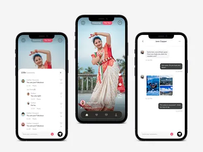 ReelConnect – A Social Experience Through Short Videos chat chat app facebook following screen instagram mobile app reels shorts social media