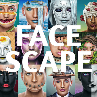 My Artscapes series: Facescapes Introduction fantasy graphic design