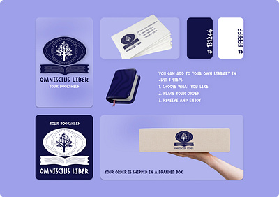 Omniscius liber branding logo