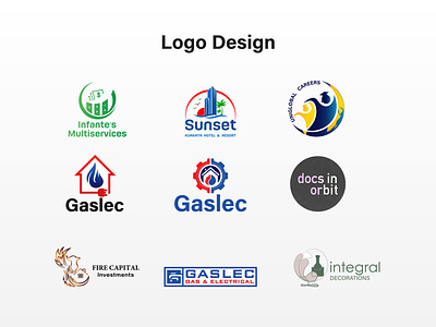 Logo Design american logo branding branding logo docs in orbit fire capital investment gaslec graphic design infantes multiservices logo integral logo logo logo design uniglobal careers