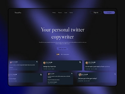 Tweetpro X saas app apps branding design graphic design illustration landing page product design saas tweet tweeter ui uiux ux web app web design web saas website website design x