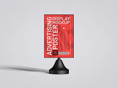 Free Advertising Display Mockup poster mockup