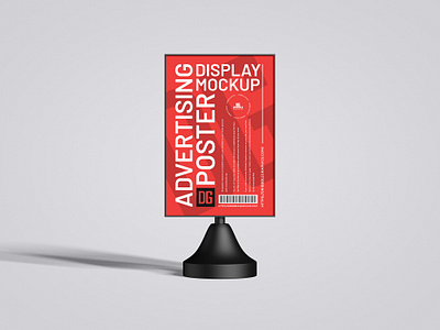 Free Advertising Display Mockup poster mockup