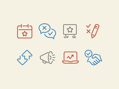 Pixi Line Icons — Politics design icon icon set icons illustration line pixi political politics ui vector vote voting