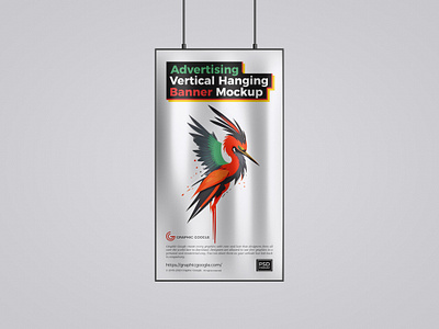 Free Hanging Banner Mockup poster mockup