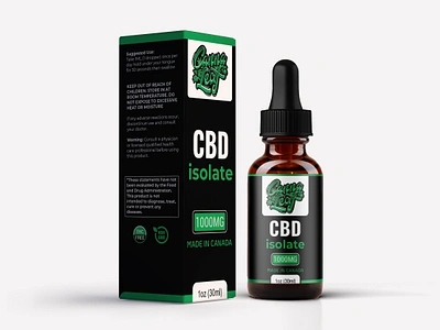 CBD Isolate Oil Label Design bottle design branding cannabis label cbd isolate cbd label cbd oil cbd packaging dropper label hemp label labeldesign mct oil mint label packaging tincture label