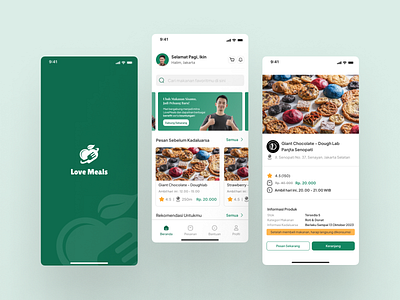 LoveMeals - Food Marketplace Mobile App food marketplace food waste mobile app ui