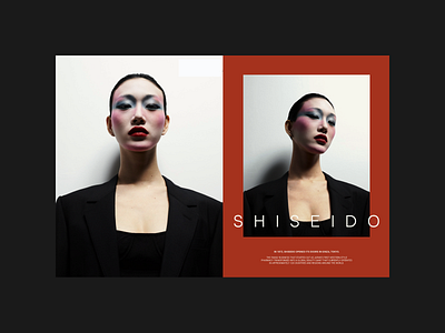 SHISEIDO — redesign concept after affects animation beauty brand cosmetics fashion health minimal ui ux web design