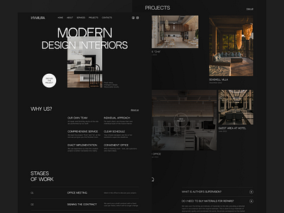 Miura | Interior design concept design logo typography ui ux vector
