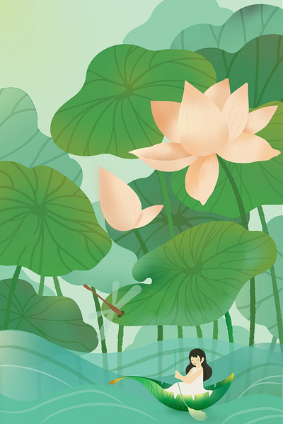 Lotus Dream art graphic graphic design illustration ui