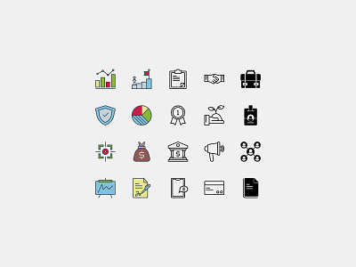 Business Icons Pack vector icons