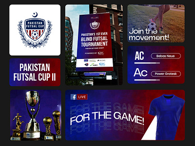 Pakistan Futsal Cup branding graphic design logo