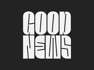 Good News circles design good news lettering mac miller type typography vector