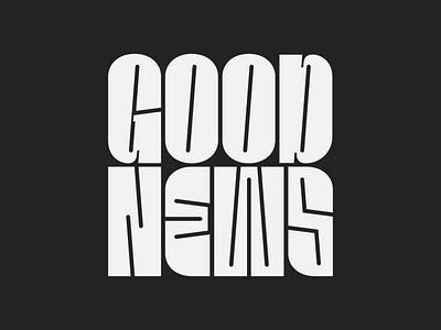 Good News circles design good news lettering mac miller type typography vector