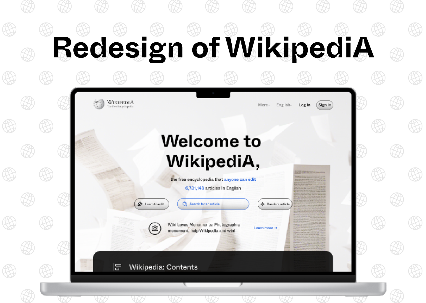 Redesign of Wikipedia graphic design