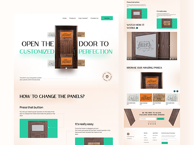 Custom Door Panels Website Landing Page Design 2023 landing page design ideas best landing page designs 2023 coming soon landing page design custom door panels website custom doors landing page design custom doors website doors shop website design doors store website landing page design landing page design ideas modern and clean website design modern design shop website design ui ux