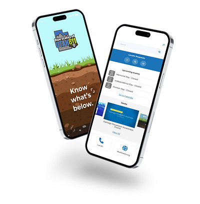 BlueStakes of Utah App app design design mobile app ui user experience ux