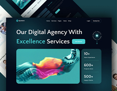 Digital Marketing Agency Website | UI UX agency branding business company consultant digital marketing homepage landing page marketing online marketing promotion seo service services strategy ui uiux ux web deisgn website