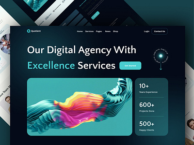 Digital Marketing Agency Website | UI UX agency branding business company consultant digital marketing homepage landing page marketing online marketing promotion seo service services strategy ui uiux ux web deisgn website