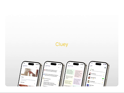 Cluey ≡ Chat Interface Elements Advertising Animation ad advertising animation app app ui banner branding chatapp desing figma graphic design interface motion graphics prototype ui ux video visual visuals