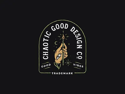 Chaotic Good Design Co. brand identity branding graphic design logo logo design occult logo