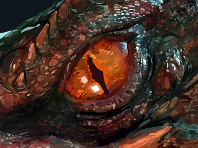 Smaug art digital art dragon graphic design illustration procreate semi realism smaug the hobbit
