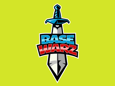 Base Warz Game Logo game game icon game logo logo logos sword sword logo vector logo war games war logo