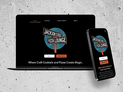 Jackson Street Pizza Lounge figma mockups ui uxui design web design web development