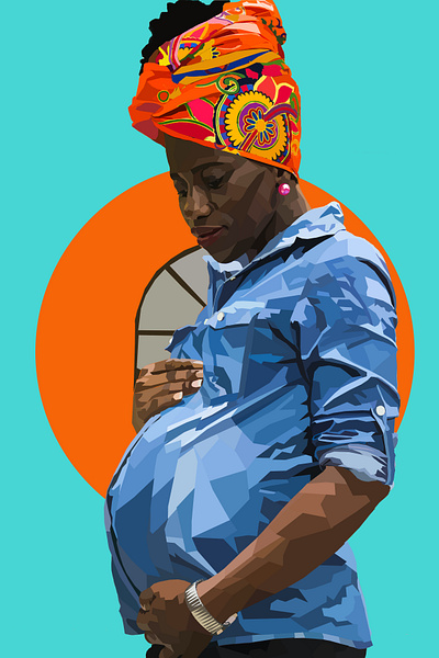 Pregnant woman black black history month black pregnant woman black woman digital art digital illustration pregnant pregnant woman