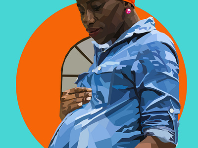 Pregnant woman black black history month black pregnant woman black woman digital art digital illustration pregnant pregnant woman