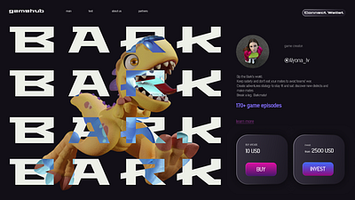 would u play BARK? branding design game design graphic design ui